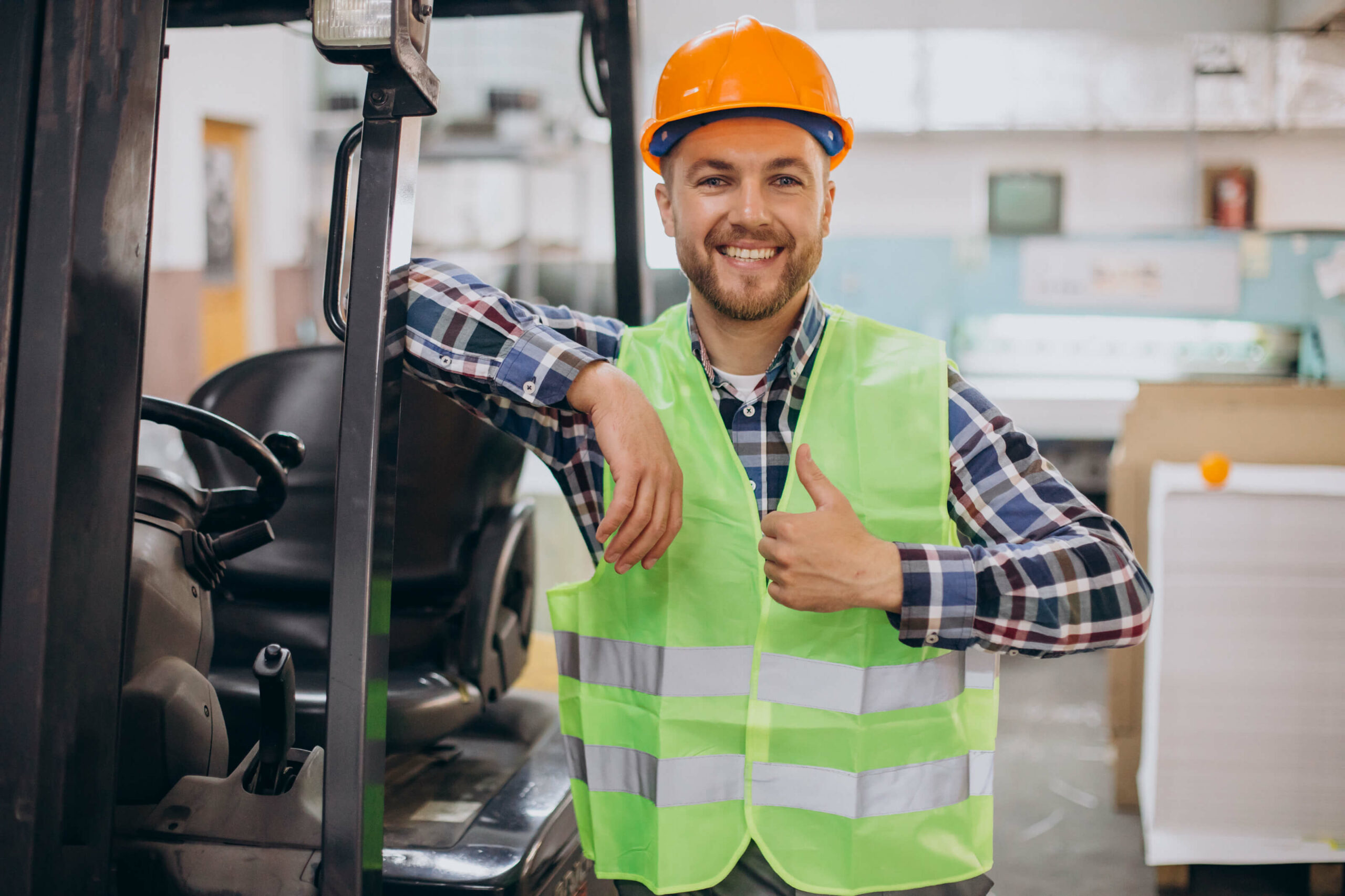 Man working in warehouse